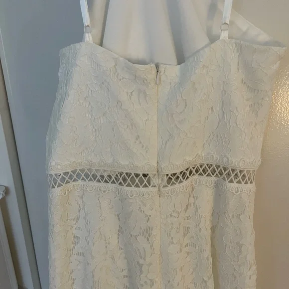 Lulu's White Lace Jumpsuit Sleeveless - Picture 7 of 7